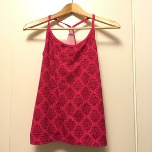 Pretty in pink, halter top workout shirt